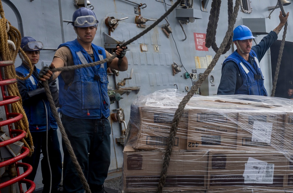 Delbert D. Black Conducts Replenishment-at-Sea with Henry J. Kaiser