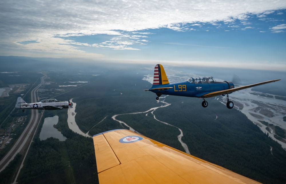 Arctic Lightning Warbirds Flyover