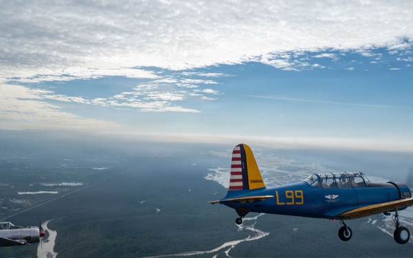 Arctic Lightning Warbirds Flyover