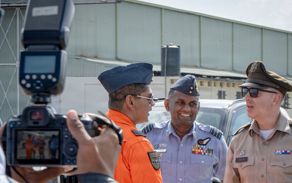 The Defense Attaché to the U.S. Embassy in Sri Lanka visits VP-26 Tridents during CARAT Sri Lanka 2026
