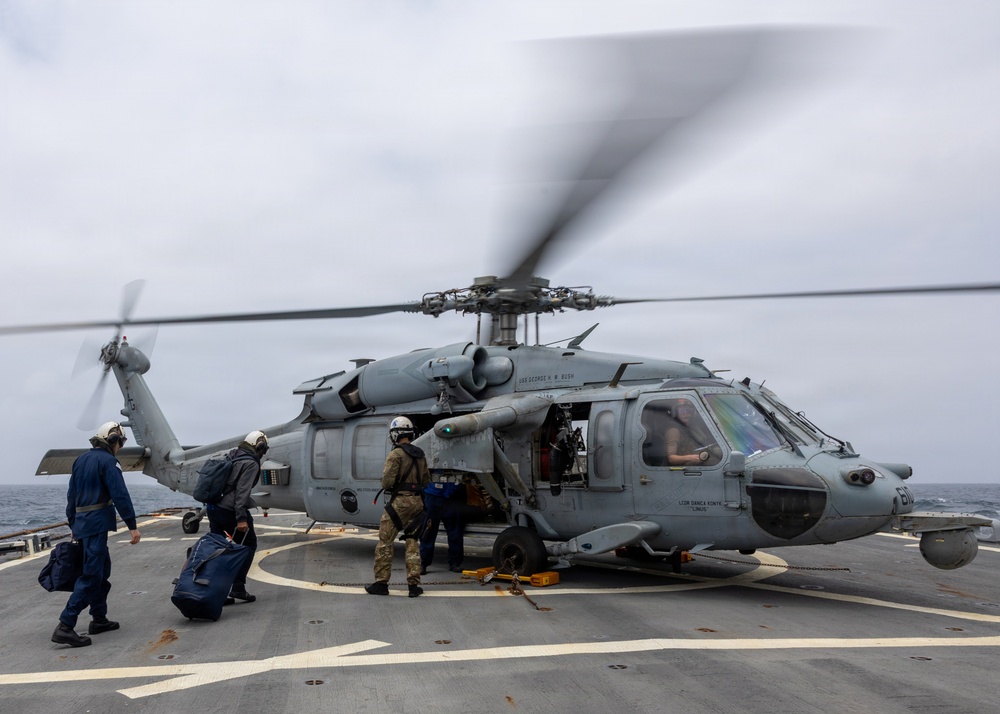 Flight Operations Aboard USS Ross