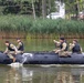 U.S. Army Europe and Africa Best Squad Competitors Conduct Zodiac Water Crossing