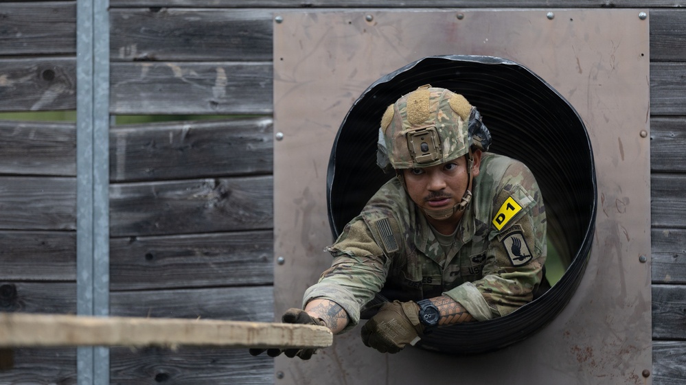 U.S. Army Europe and Africa Best Squad Soldiers Tackle Leaders Reaction Course
