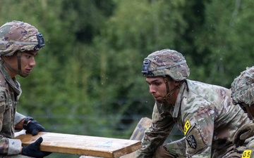 U.S. Army Europe and Africa Best Squad Soldiers Tackle Leaders Reaction Course