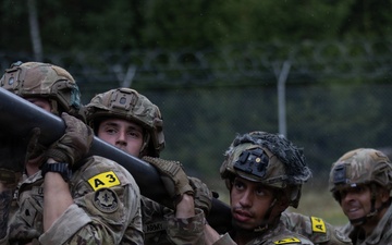 U.S. Army Europe and Africa Best Squad Soldiers Tackle Leaders Reaction Course