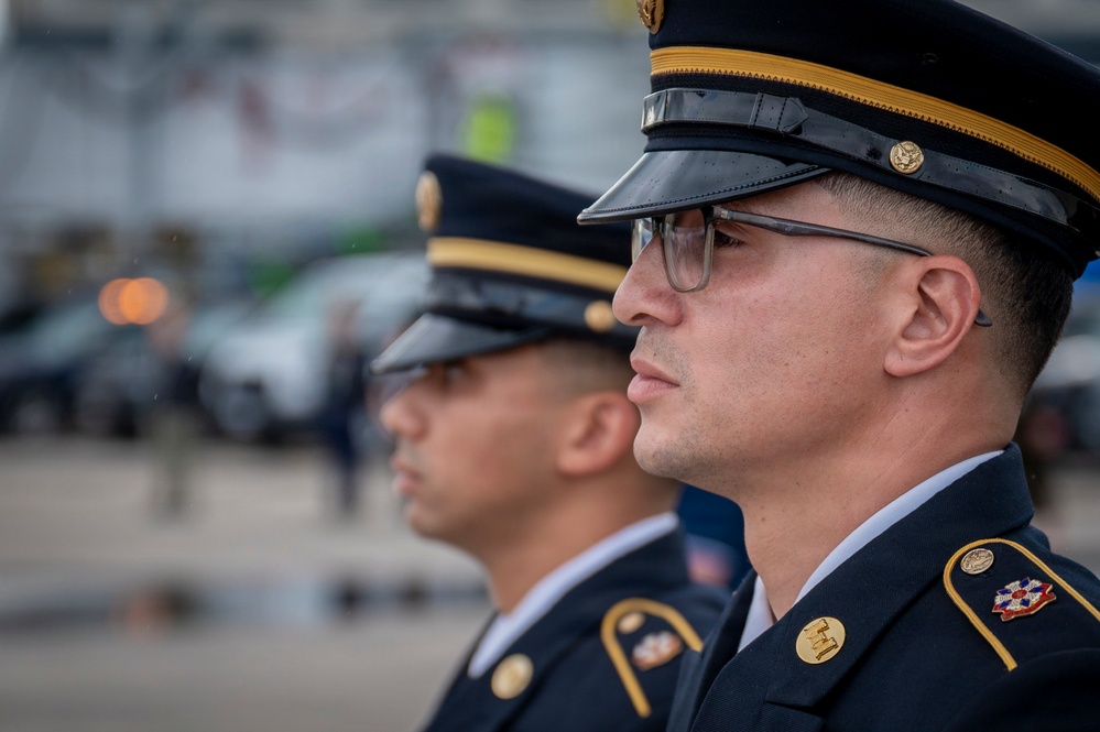 Connecticut National Guard Funeral Honors Team conducts dignified transfer for WWII veteran who died in Philippines POW camp