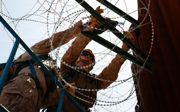 Ensuring Security: JTF-SB Marines reinforce southern barrier in Naco
