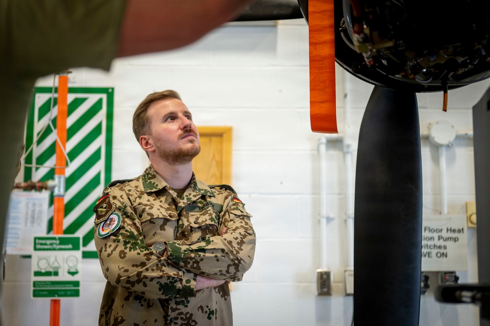 German MREP participants tour Hancock Field Air National Guard Base