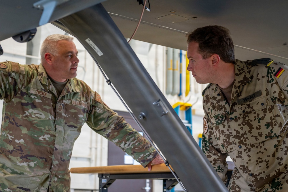 German MREP participants tour Hancock Field Air National Guard Base