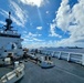 U.S. Coast Guard Cutter Kimball (WMSL 756) sails with multinational ships in formation during RIMPAC 2026