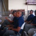 U.S. Service Members attend JRSOI brief for PANAMAX