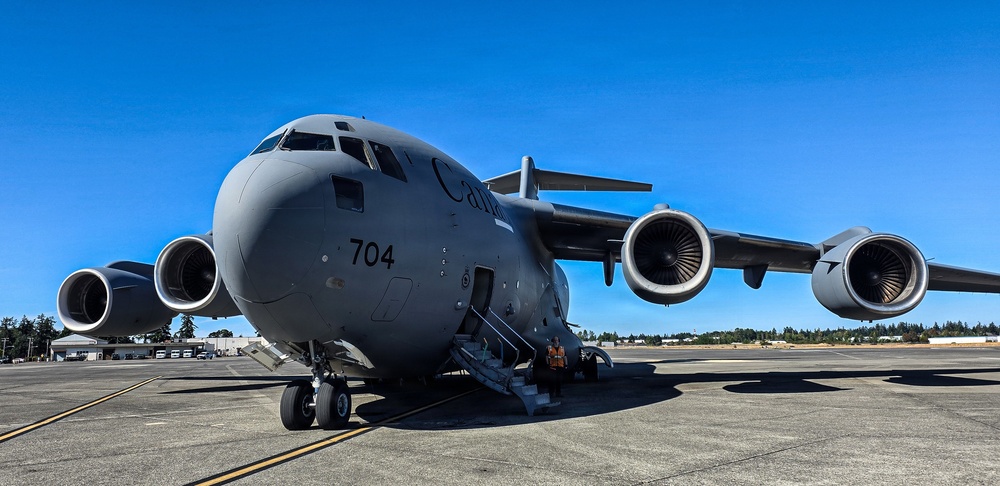 17th FAB Deploys from JBLM to Nome Aboard Canadian C-17