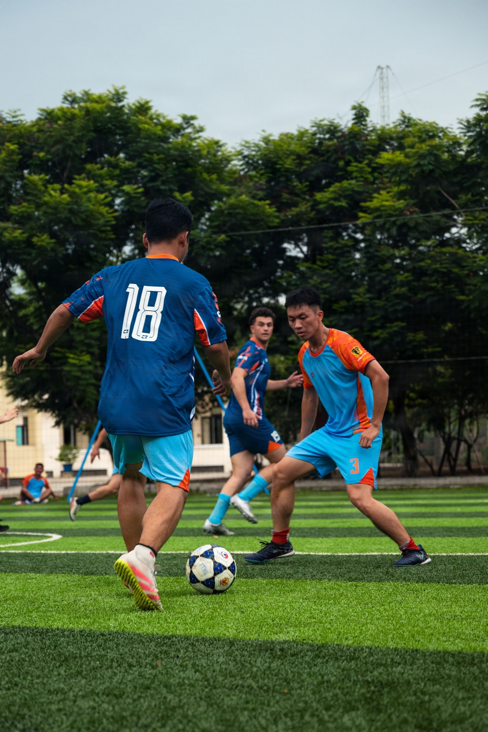 George Washington Sailors Play Soccer with Vietnamese Sailors