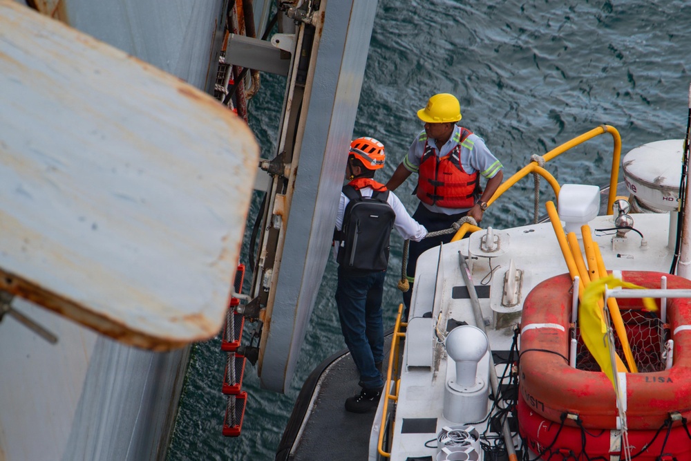 LCF-24: USS San Antonio Straddles the Caribbean Sea and Pacific in Panama
