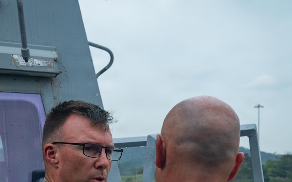 LCF-24: USS San Antonio Straddles the Caribbean Sea and Pacific in Panama