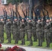 U.S. Army Soldiers participate at a memorial ceremony in Poland