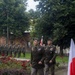 U.S. Army Soldiers participate at a memorial ceremony in Poland