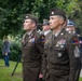 U.S. Army Soldiers participate at a memorial ceremony in Poland
