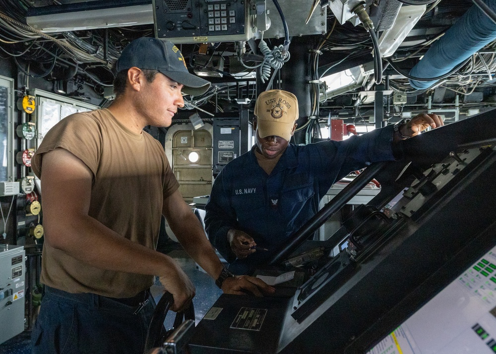 Bridge Operations Aboard USS Ross