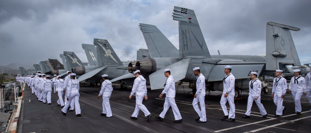 USS Theodore Roosevelt departs Hawaii after successful RIMPAC