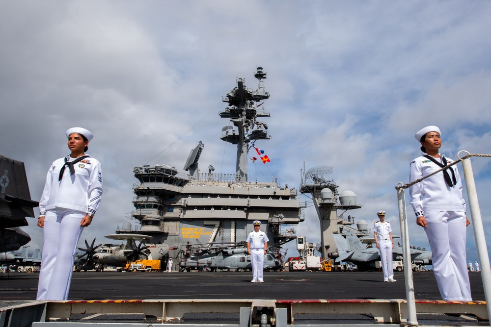 USS Theodore Roosevelt departs Hawaii after successful RIMPAC