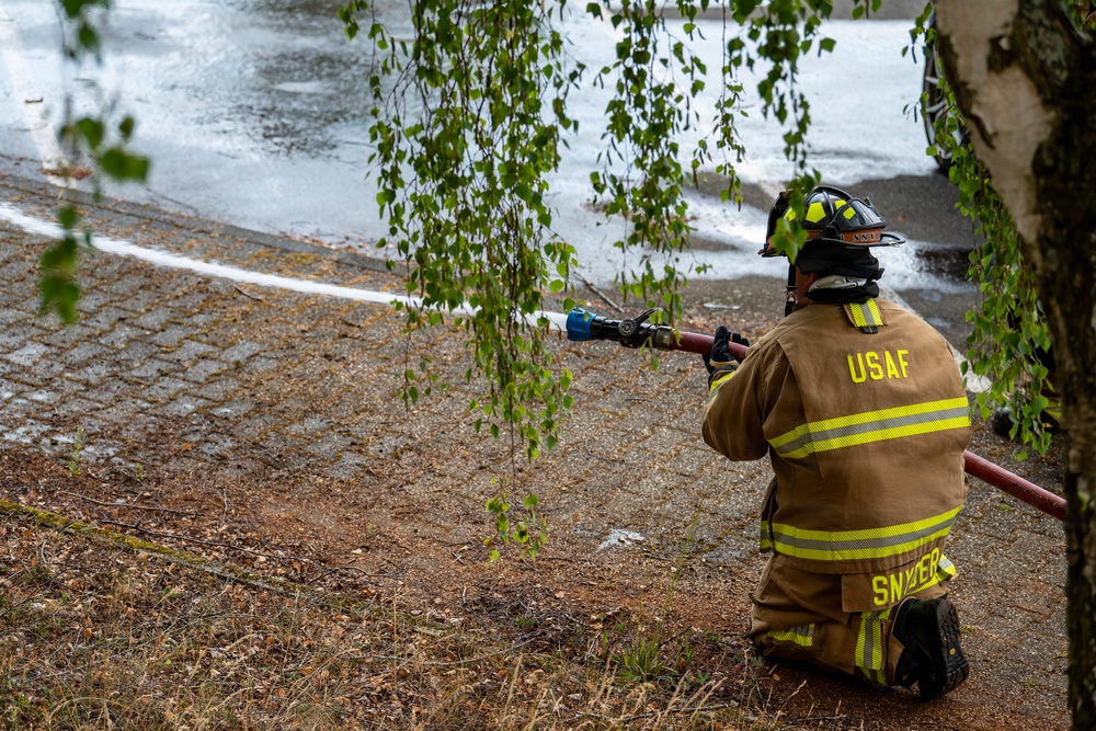 169th CES firefighters conduct deployment for training operations at Spangdahlem AB, Germany