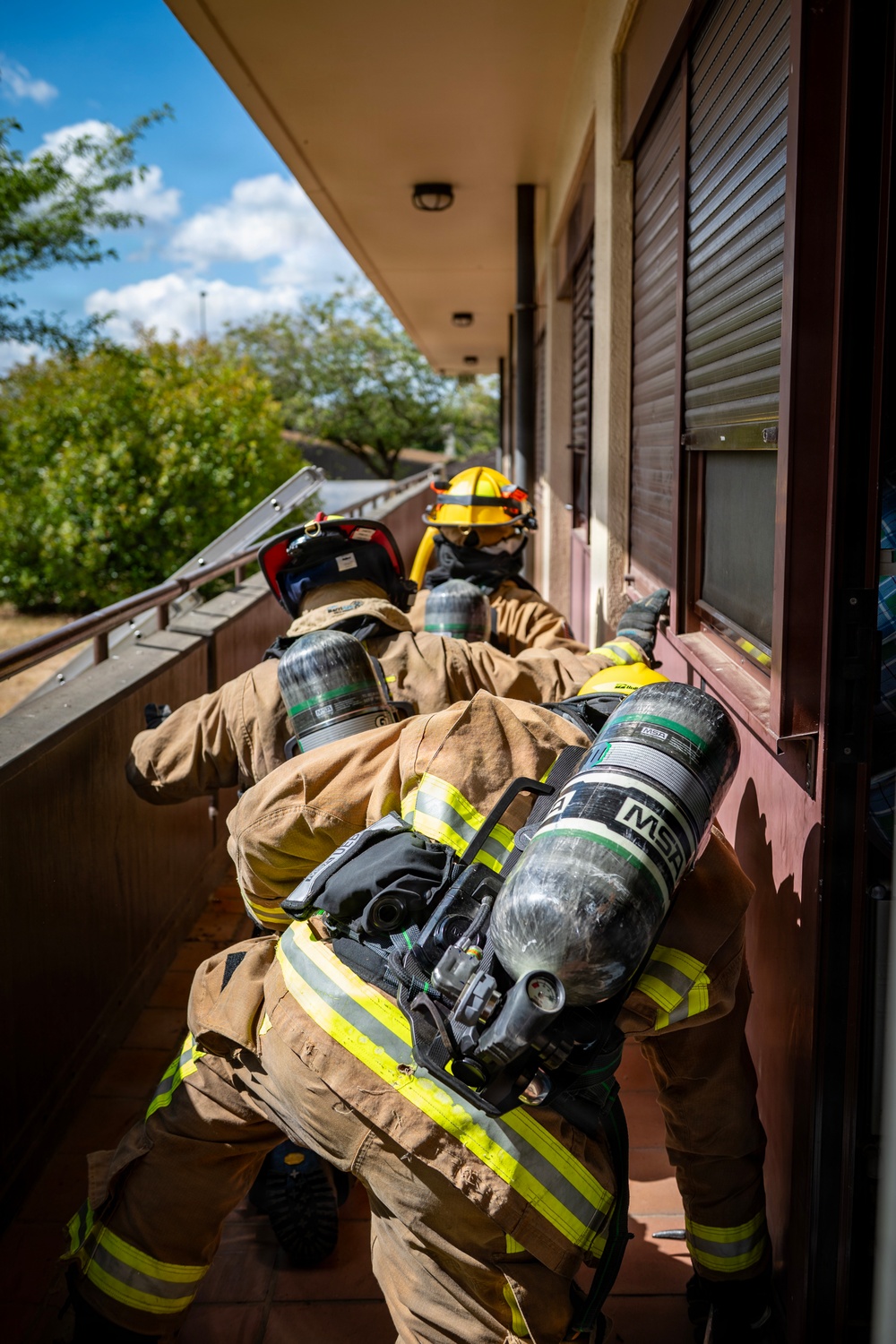 169th CES firefighters conduct deployment for training operations at Spangdahlem AB, Germany