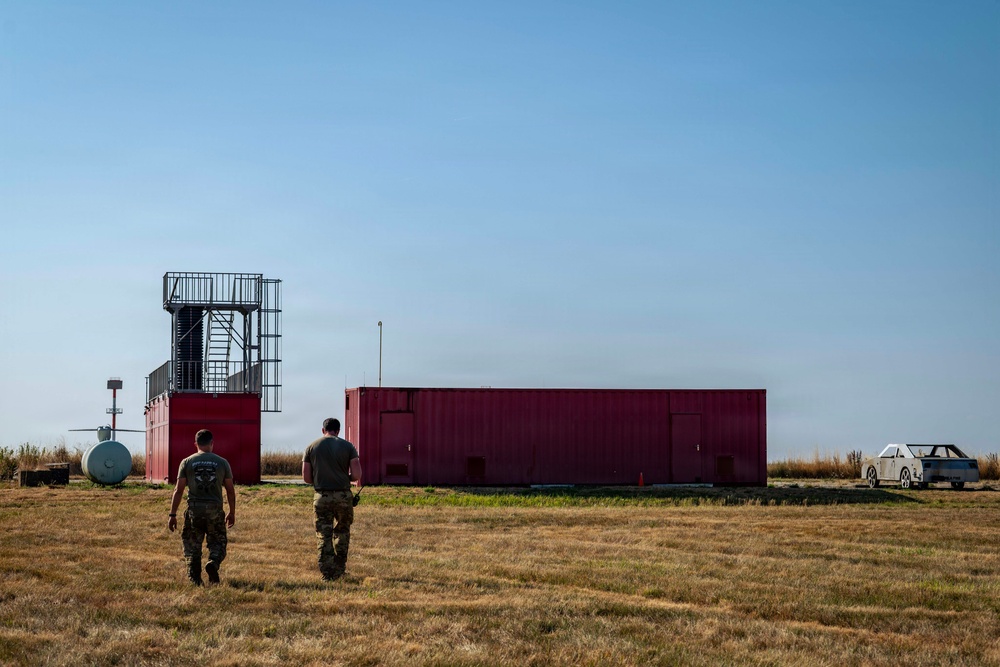 169th CES firefighters perform simulated confined space operations at Spangdahlem AB, Germany