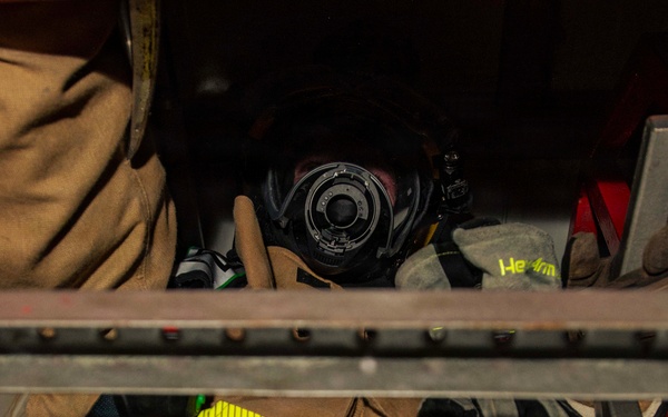 169th CES firefighters perform simulated confined space operations at Spangdahlem AB, Germany