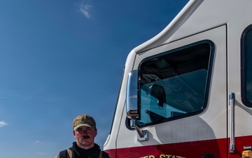 169th CES firefighters perform simulated confined space operations at Spangdahlem AB, Germany