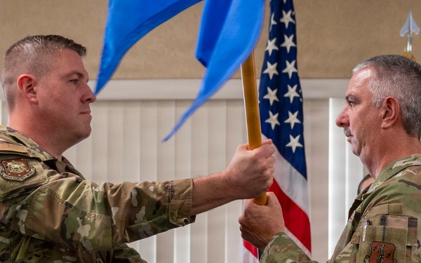 Change of responsibility ceremony recognizes Taber as new 167th command chief