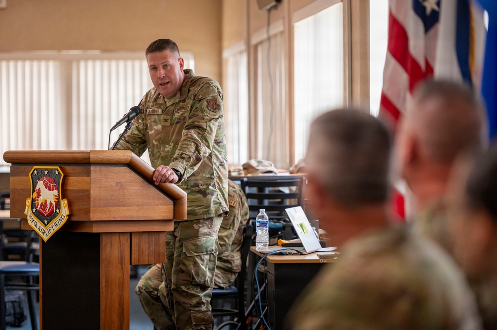 Change of responsibility ceremony recognizes Taber as new 167th command chief
