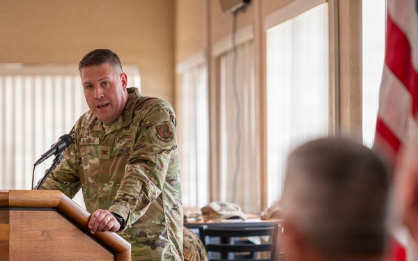 Change of responsibility ceremony recognizes Taber as new 167th command chief