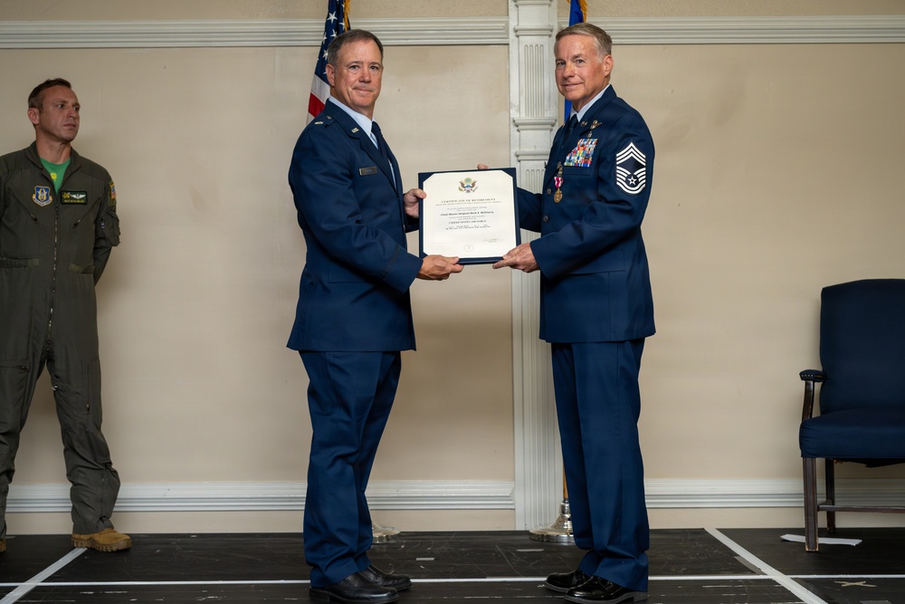 Chief Master Sergeant Mark McElmurry retirement ceremony