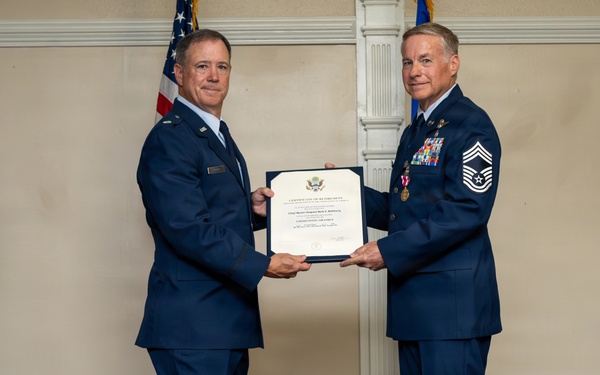 Chief Master Sergeant Mark McElmurry retirement ceremony