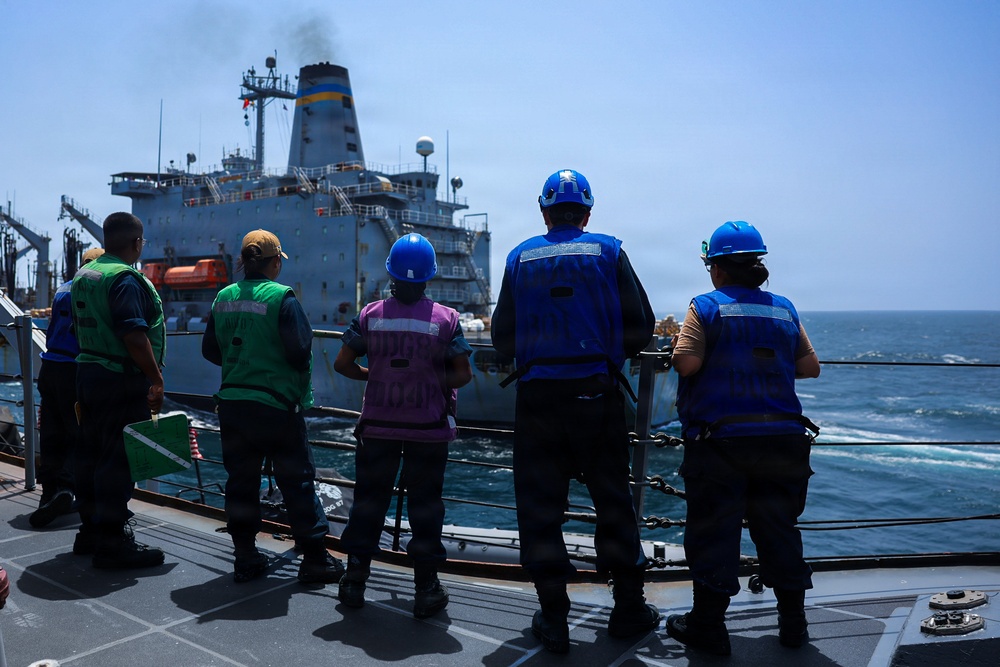 Replenishment-at-Sea Aboard USS Mason (DDG 87)