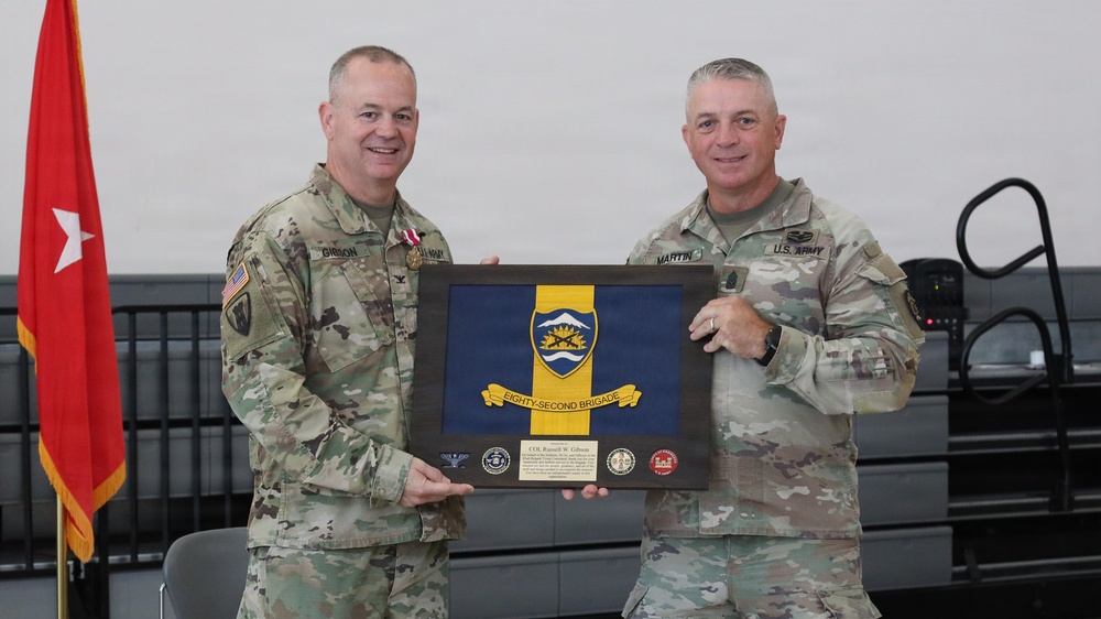 Plaque Presentation to Col. Gibson