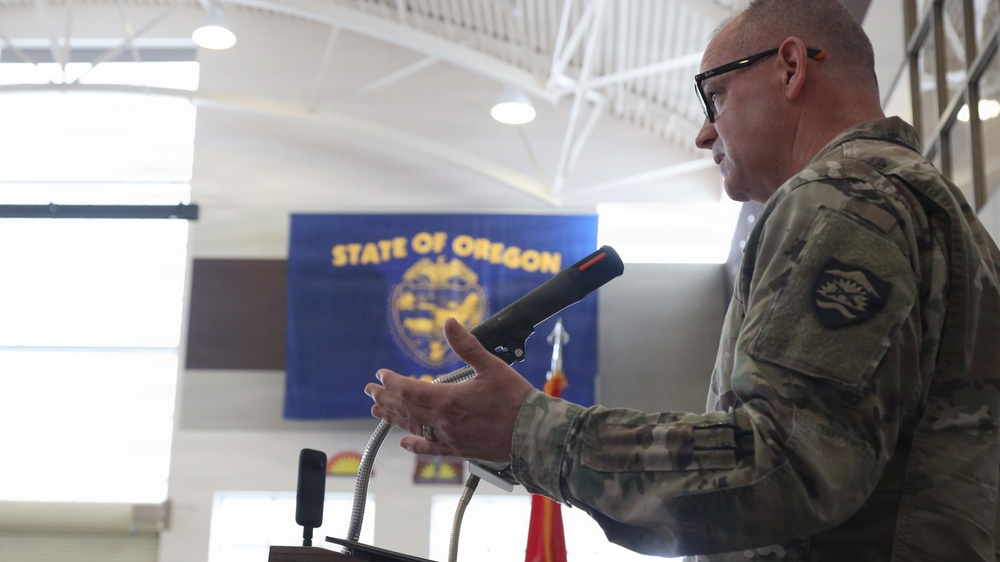 Col. Gibson Addresses the Brigade