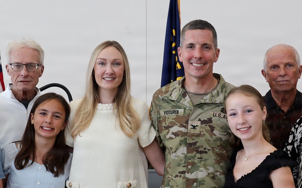Col. Vidourek with Family