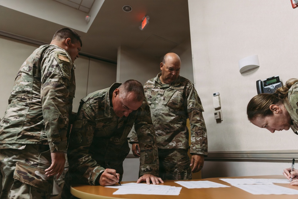 Airmen of the 139th Airlift Wing train during Northern Strike 26-2
