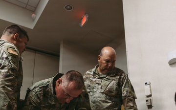 Airmen of the 139th Airlift Wing train during Northern Strike 26-2