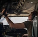 KC-135 refuels U.S. Navy fighters in the CENTCOM area of responsibility