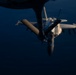 KC-135 refuels U.S. Navy fighters in the CENTCOM area of responsibility