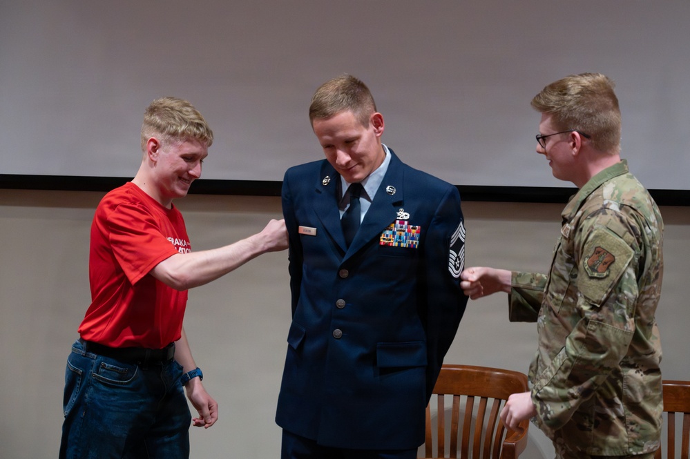 Deaton Promoted to Chief Master Sergeant After 28 Years of Service