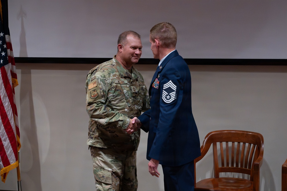 Deaton Promoted to Chief Master Sergeant After 28 Years of Service