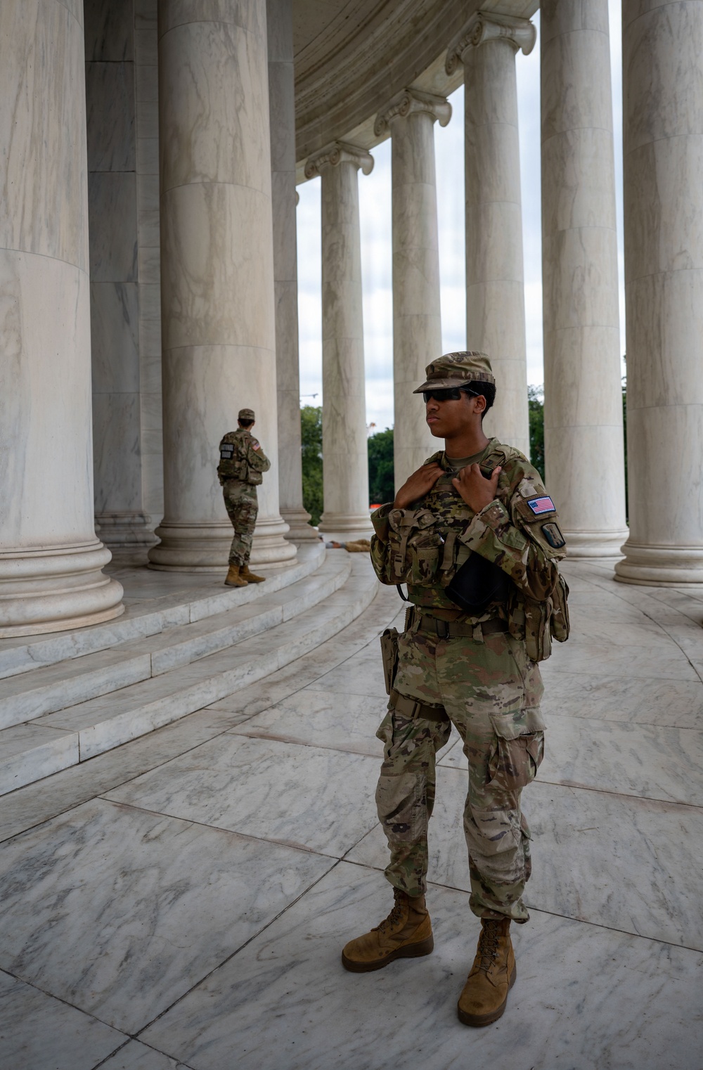 JTF- DC Patrols Jefferson Memorial