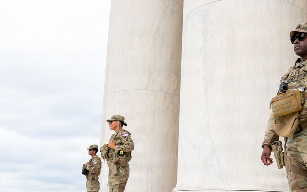 JTF- DC Patrols Jefferson Memorial