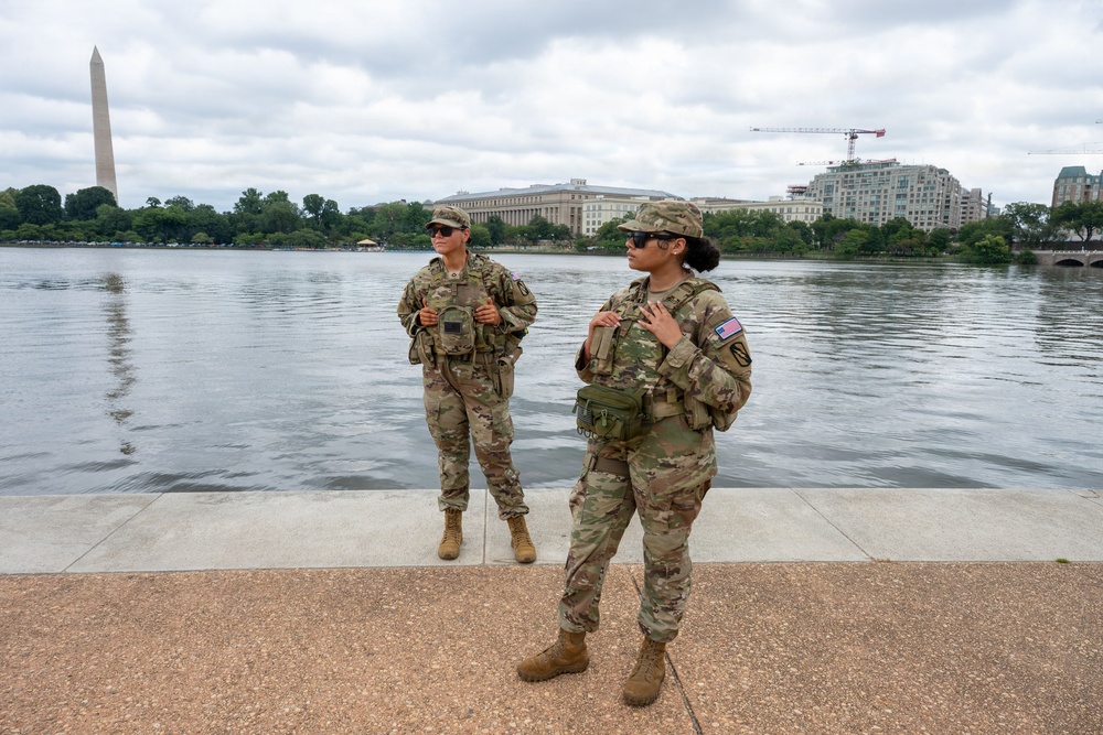 JTF- DC Patrols Jefferson Memorial