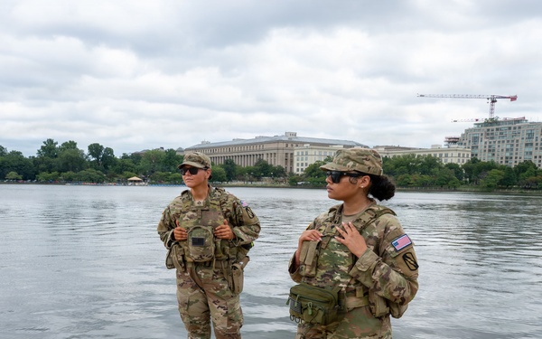 JTF- DC Patrols Jefferson Memorial