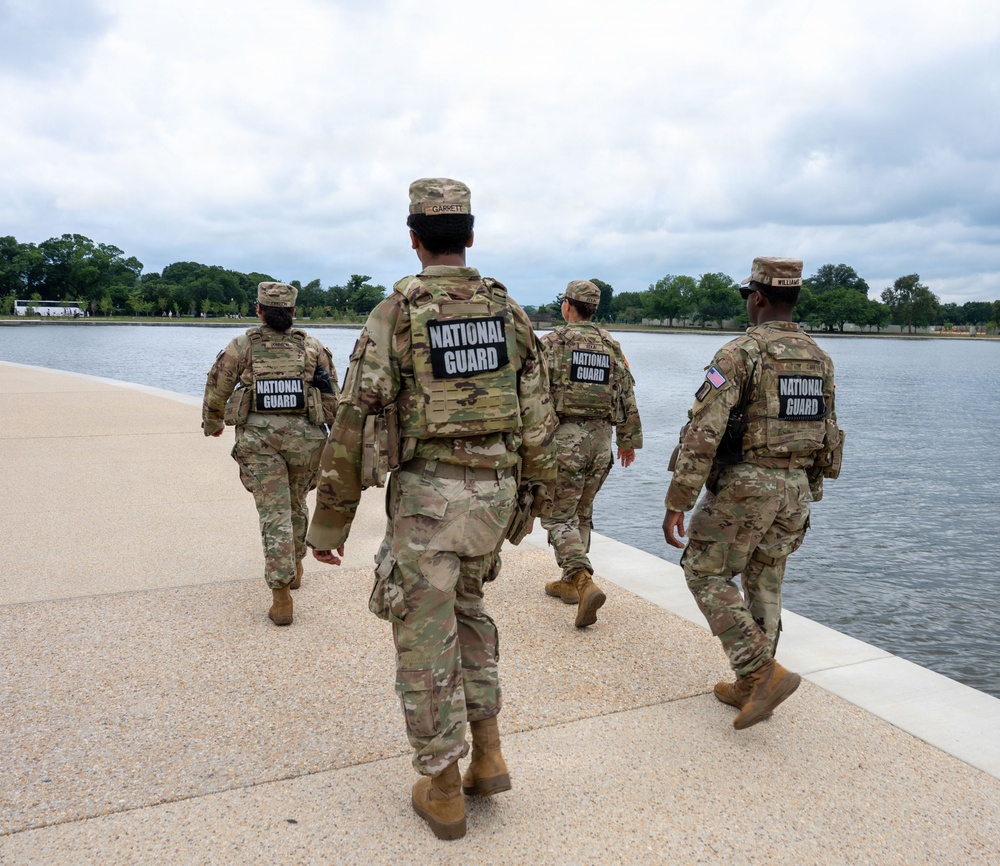 JTF- DC Patrols Jefferson Memorial